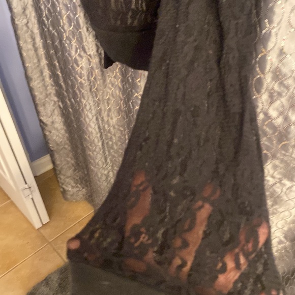 Black, see-through lace, PINK Victoria’s Secret shirt - Picture 3 of 4